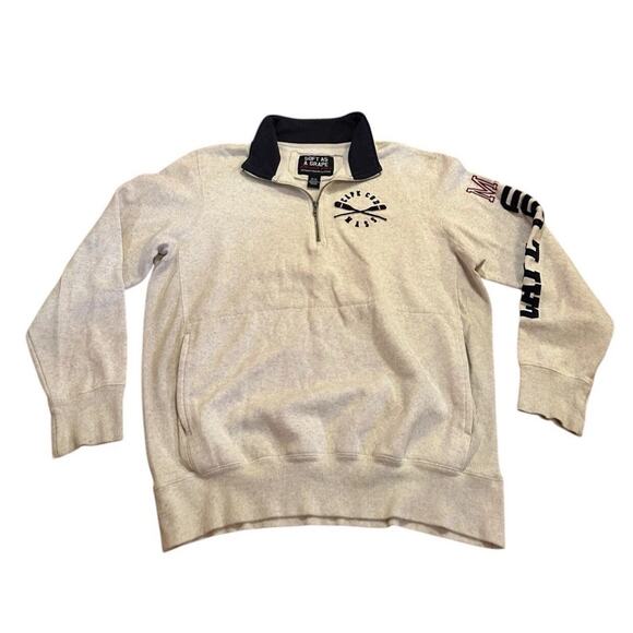 VINTAGE Cape Cod Sweatshirt Mens MED Pullover Sweater Quarter Zip Golf College - Picture 1 of 4
